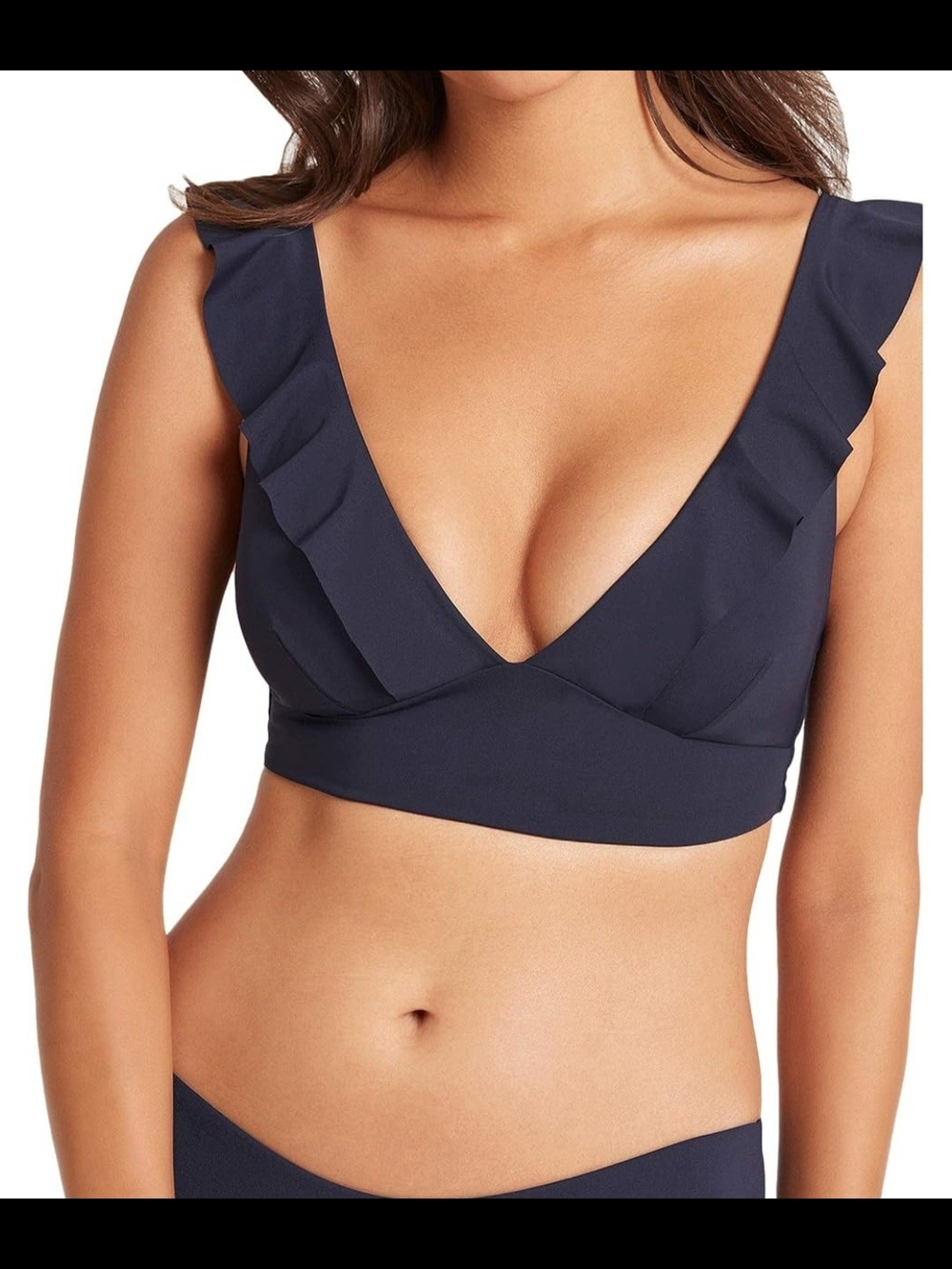 Frill Bra Bikini Swimsuit Top